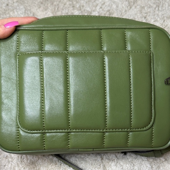 Tory Burch Olive Green Quilted Crossbody Bag - Picture 5 of 16